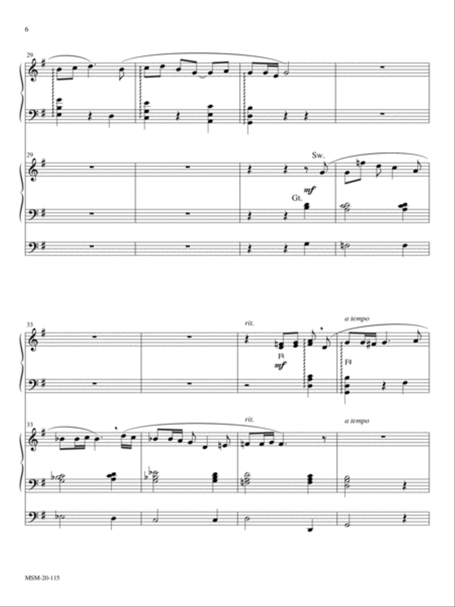 Christmas Carol Trilogy Harp scores gallery preview page 5
