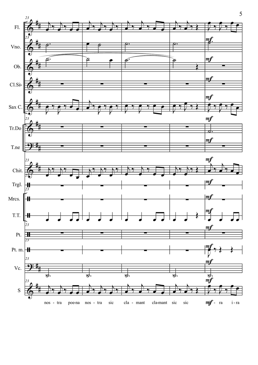 Vita Nostra Unison Choir scores gallery preview page 5