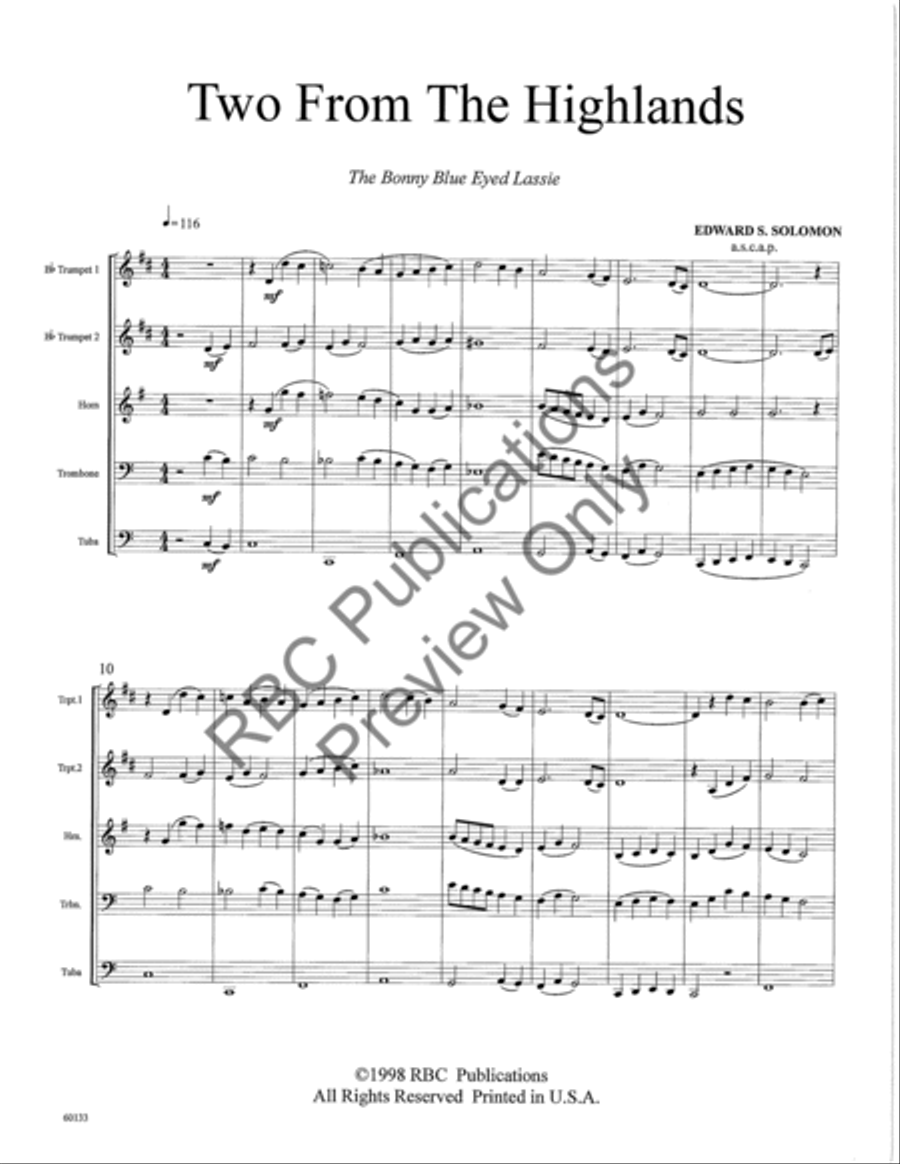 Two From The Highlands Two From The Highlands Choir scores gallery preview page 4
