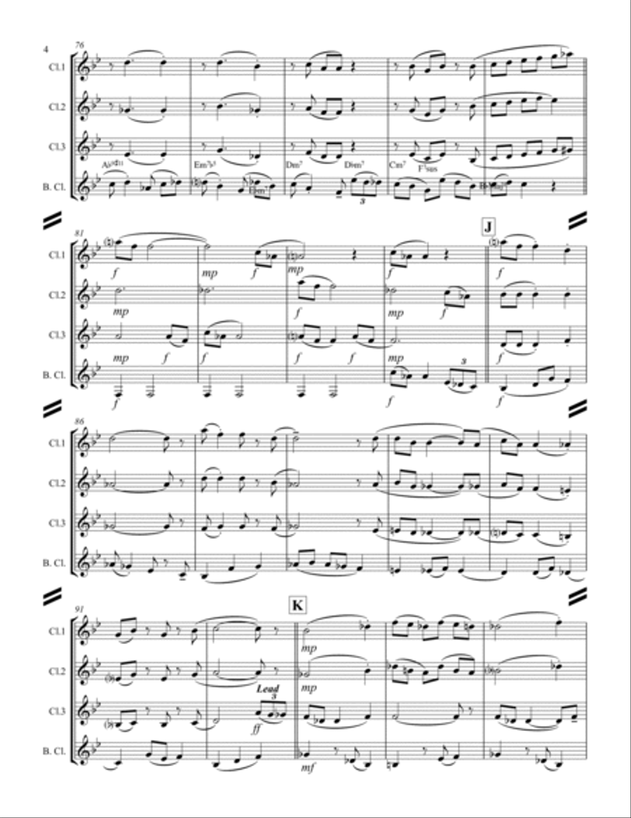 Christmas Time Is Here Woodwind Ensemble scores gallery preview page 5