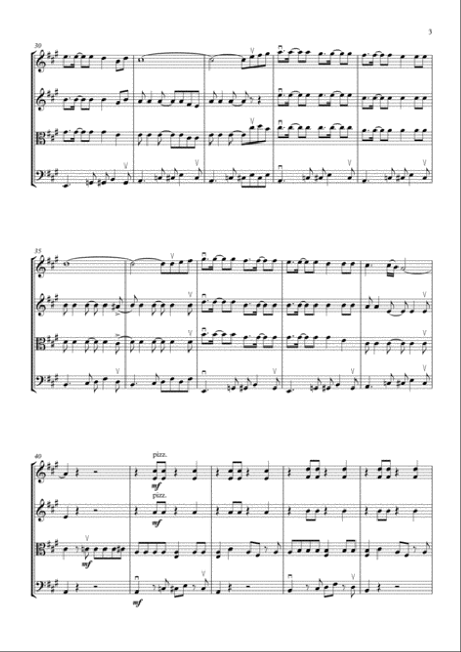 All About That Bass String Quartet scores gallery preview page 5