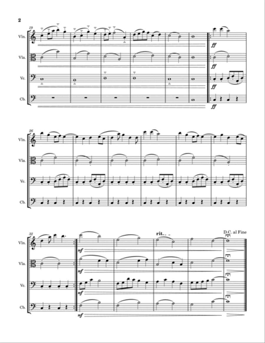 Hansilicious Jahotopia String Orchestra scores gallery preview page 2