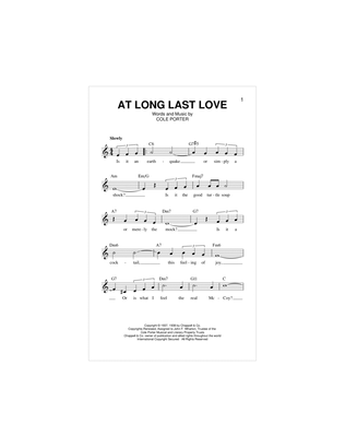 Book cover for At Long Last Love