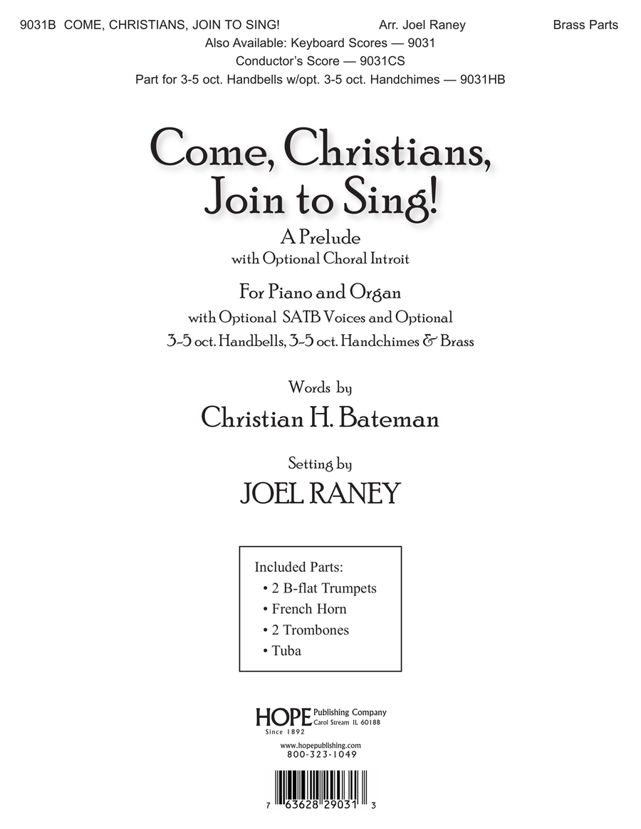 Come Christians, Join to Sing
