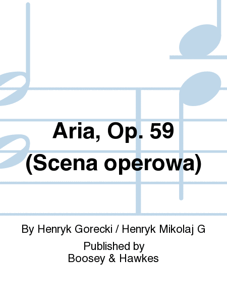 Aria, Op. 59 (Scena operowa)