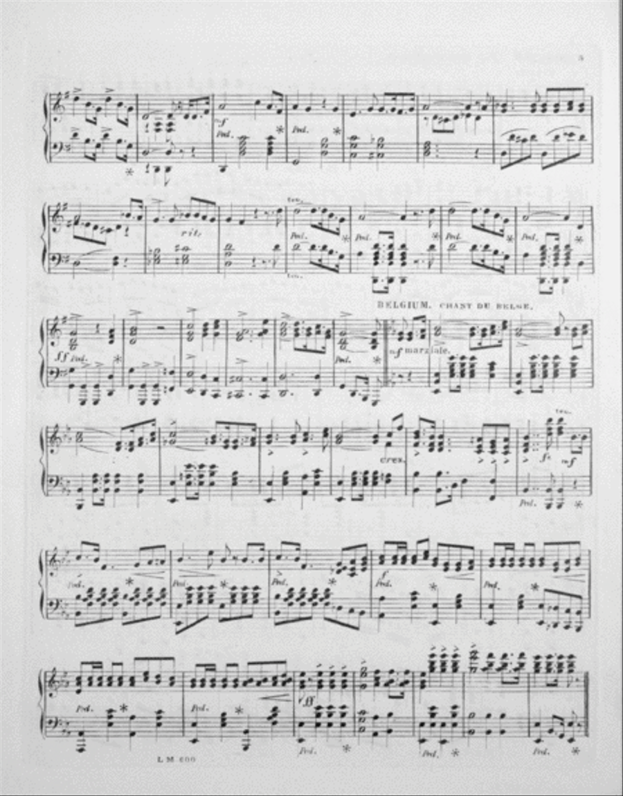 Grand International Medley (Potpourri Internationale) Piano Solo scores gallery preview page 4