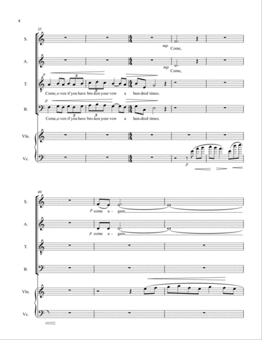 WHERE EVERYTHING IS MUSIC Rehearsal Score Small Ensemble scores gallery preview page 4
