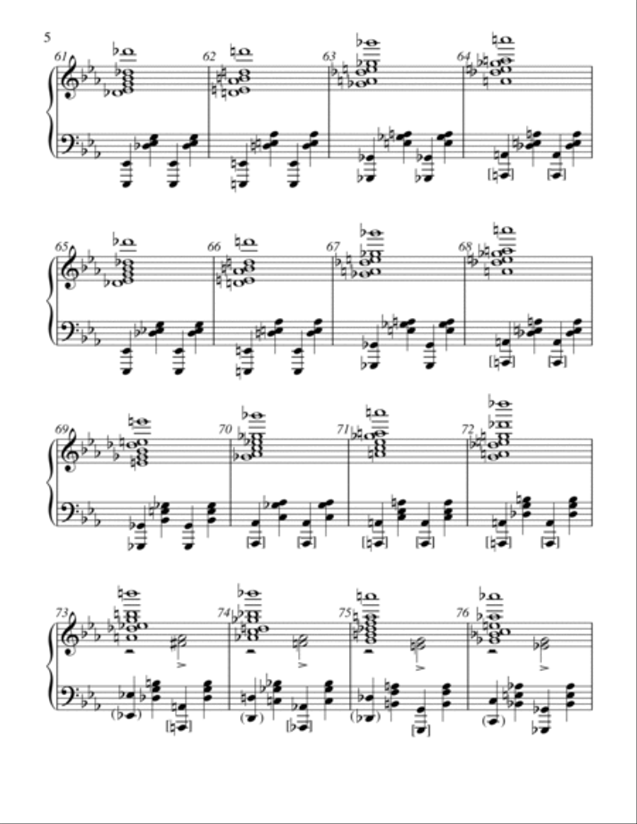 Powerhouse - Score Only Handbell Choir scores gallery preview page 5
