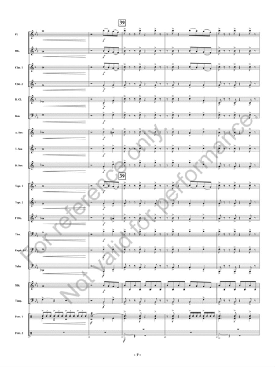 Spangled Concert Band scores gallery preview page 10