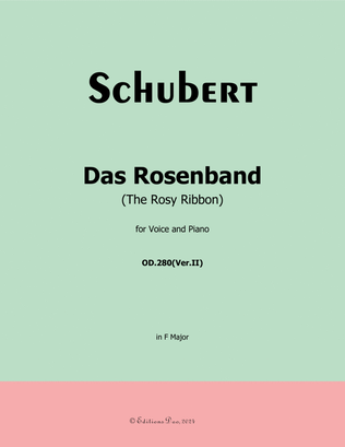 Das Rosenband, by Schubert, in F Major