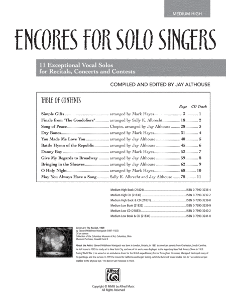 Encores for Solo Singers image number null
