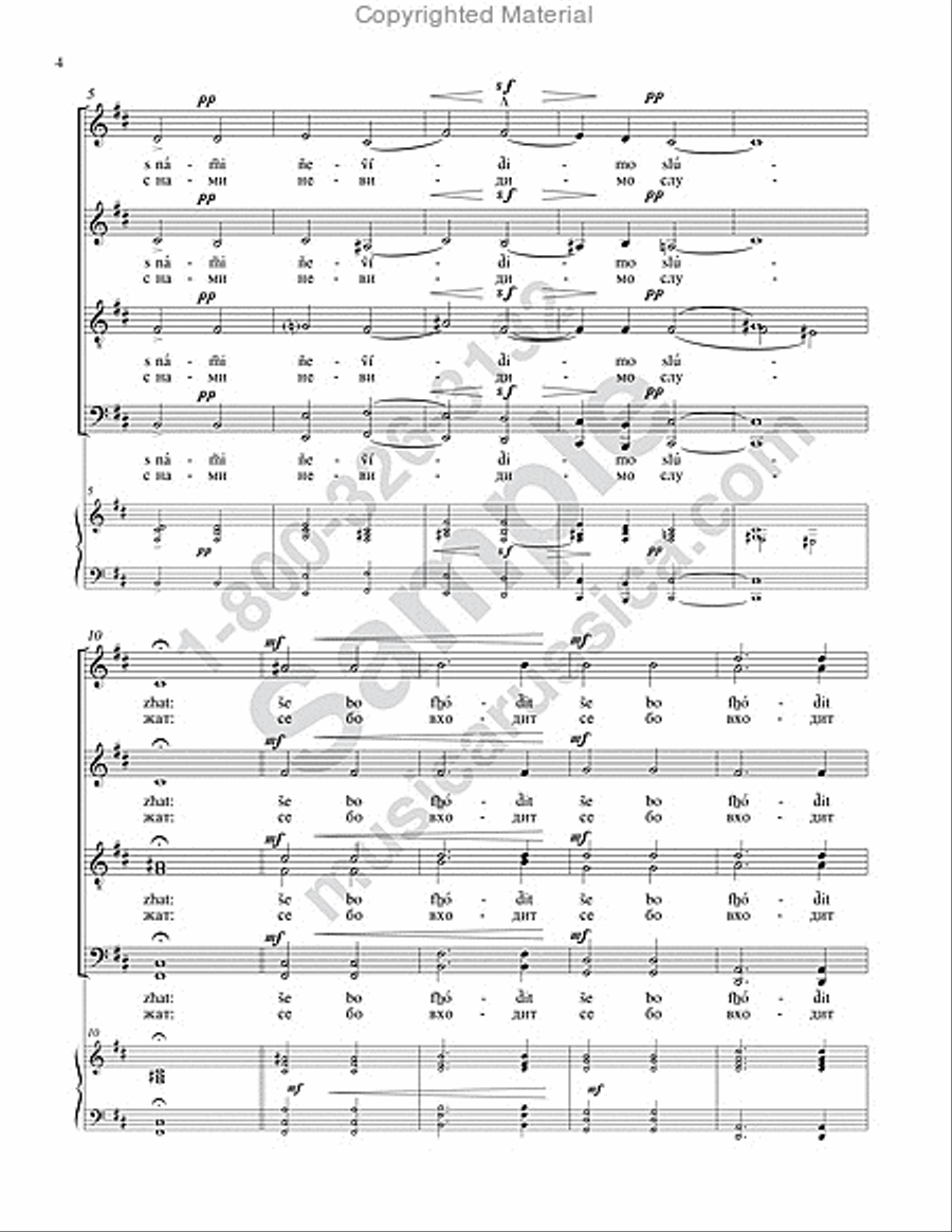 Now the Powers of Heaven 4-Part scores gallery preview page 3