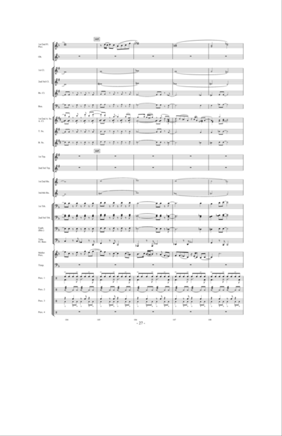 Brazil: Ceremony, Song and Samba Concert Band scores gallery preview page 26