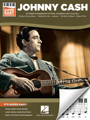 Book cover for Johnny Cash – Super Easy Songbook
