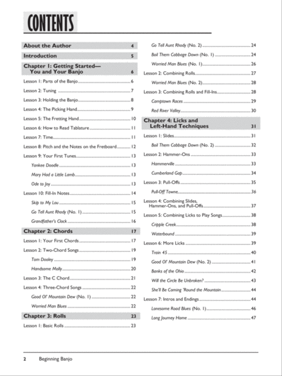 Complete 5-String Banjo Method 5-String Banjo scores gallery preview page 2