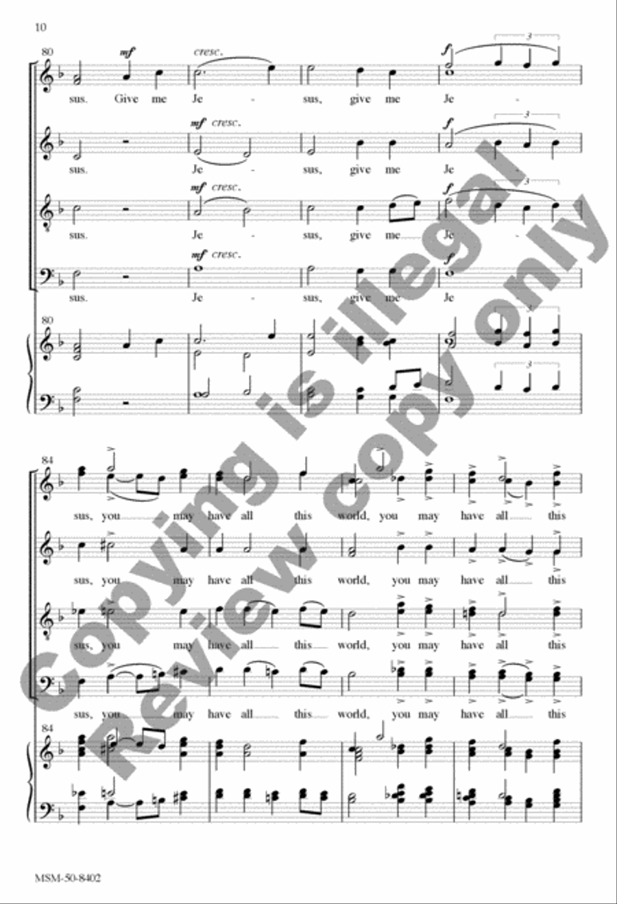 Give Me Jesus Give Me Jesus Divisi scores gallery preview page 21