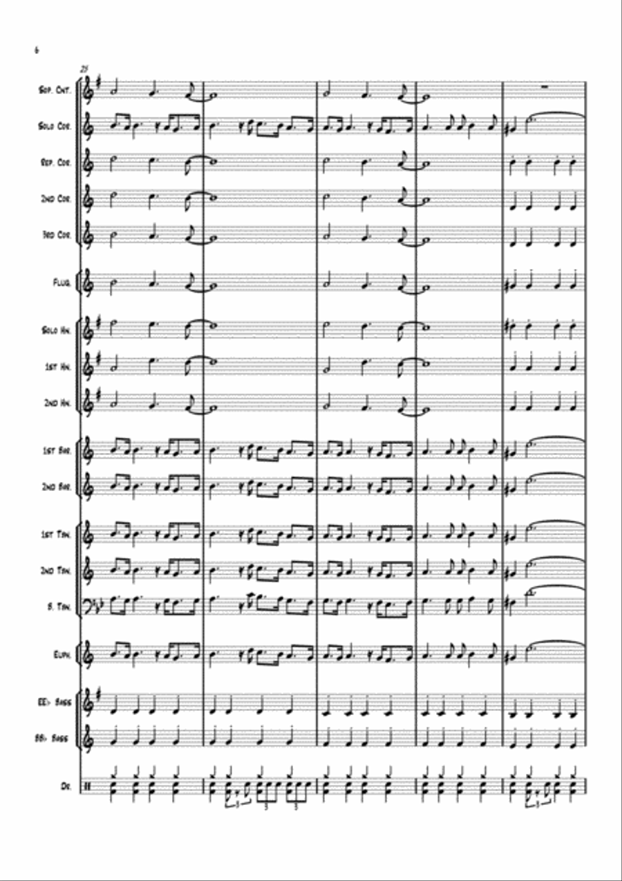 Happy Together Brass Band scores gallery preview page 6