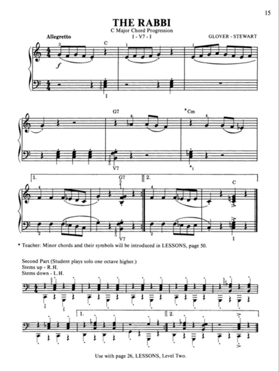 David Carr Glover Method for Piano Performance Piano Method scores gallery preview page 3
