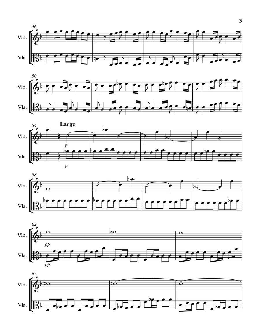 The Four Seasons - Autumn (Mov.1): Violin & Viola Duet String Duet scores gallery preview page 3