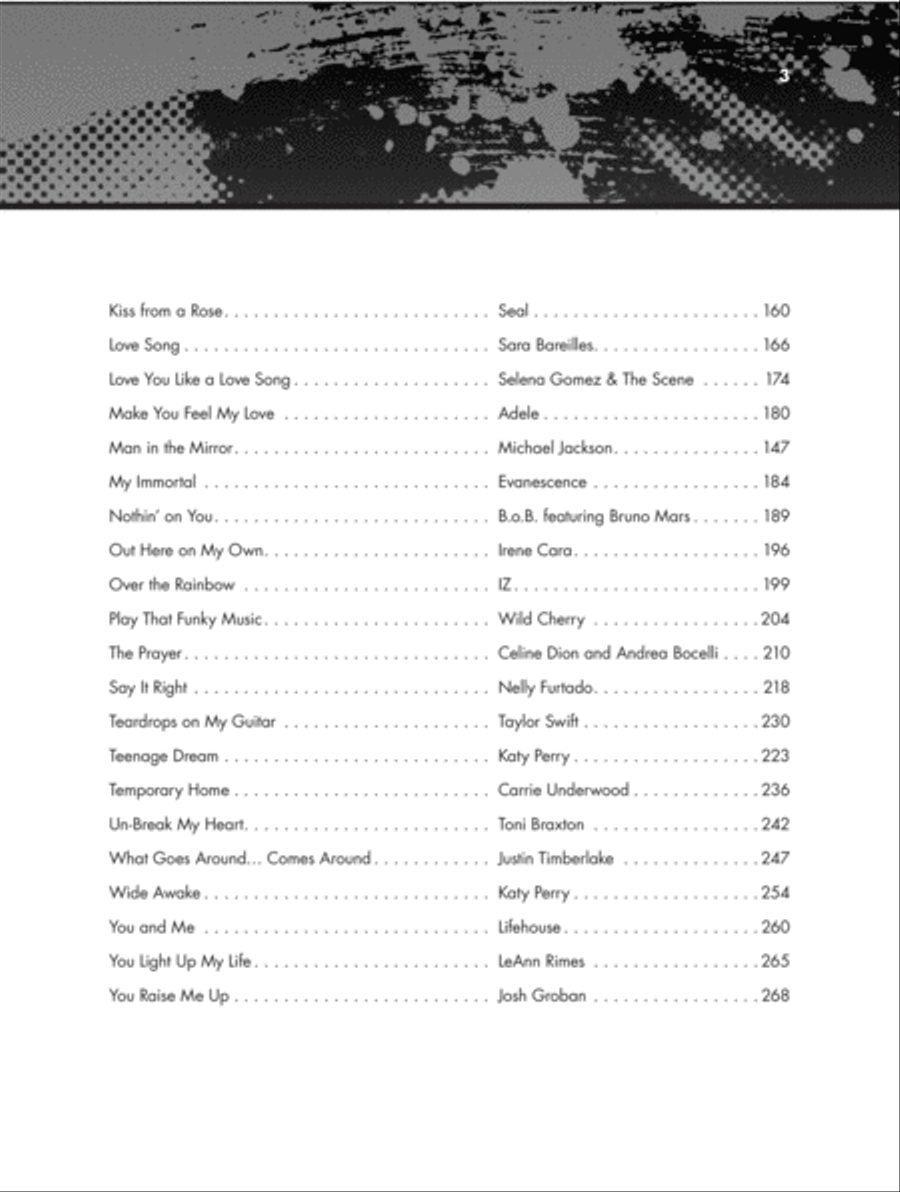 The Giant Pop & Rock Piano Sheet Music Collection Piano, Vocal, Guitar scores gallery preview page 9