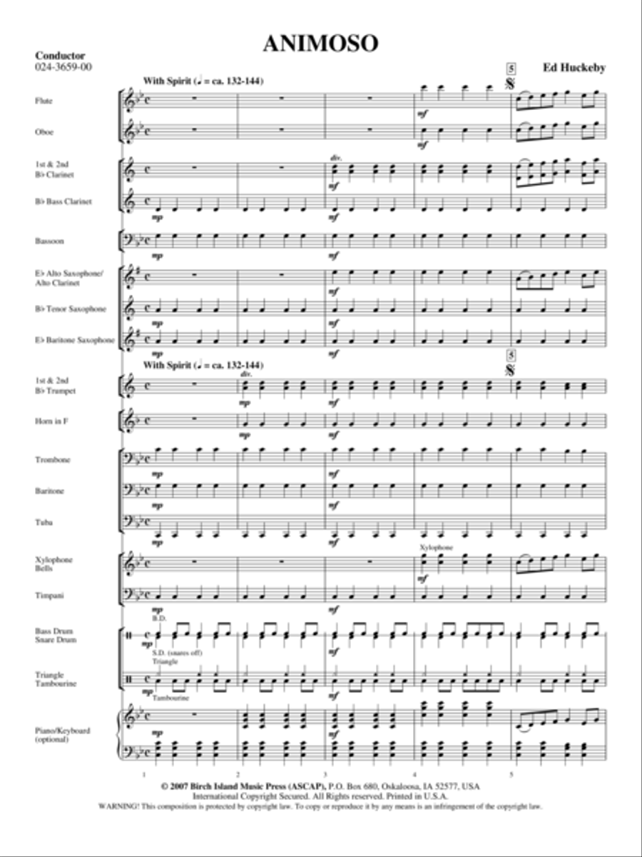 Animoso Concert Band scores gallery preview page 2