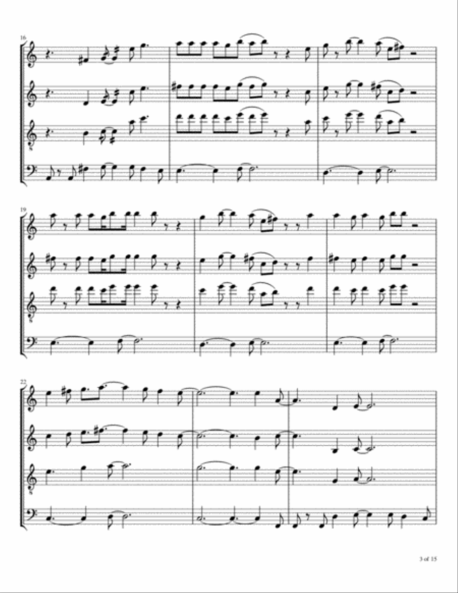 Pretzel Logic Pretzel Logic Woodwind Quartet scores gallery preview page 4