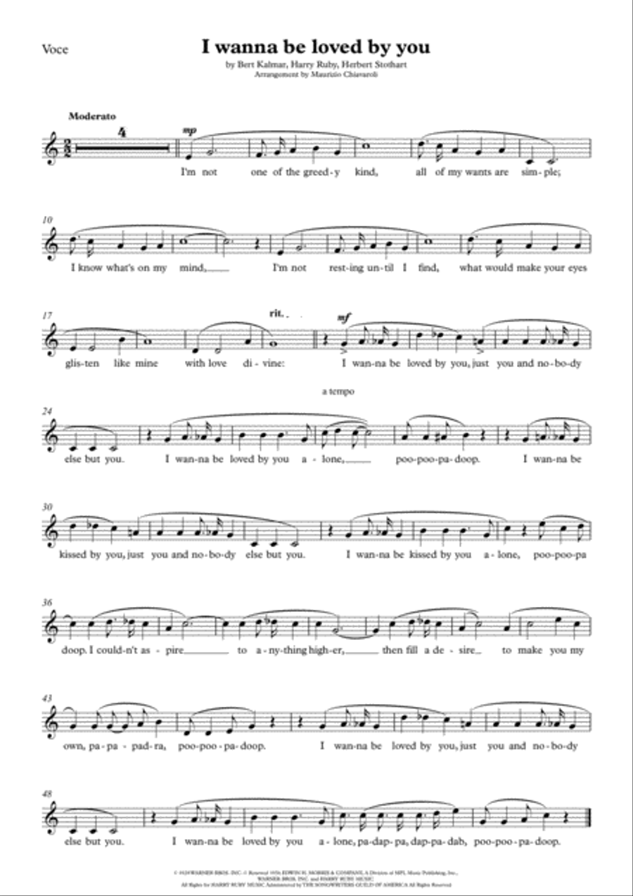 I Wanna Be Loved By You Small Ensemble scores gallery preview page 5