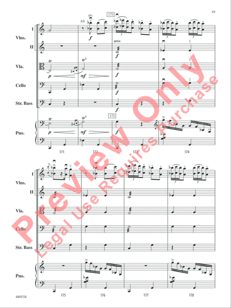 Danza Ritual del Fuego String Orchestra scores gallery preview page 20