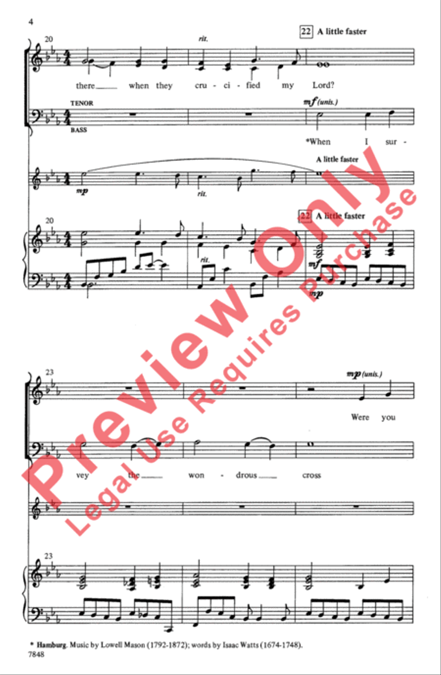 Calvary Calvary 4-Part scores gallery preview page 4