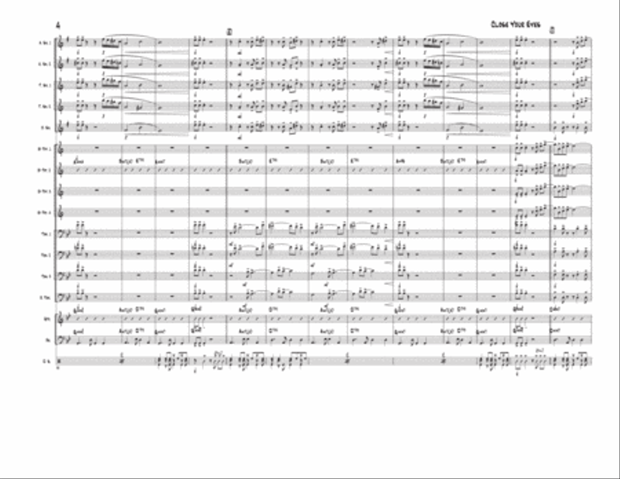 Close Your Eyes Jazz Ensemble scores gallery preview page 5