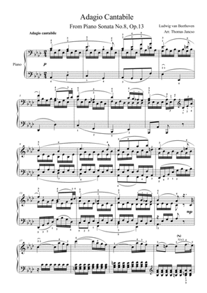 Book cover for Adagio Cantabile Op.13 No.8