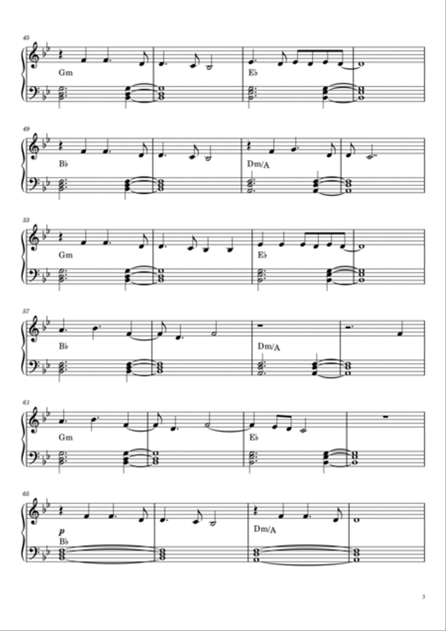 Say You Won't Let Go Piano Solo scores gallery preview page 3