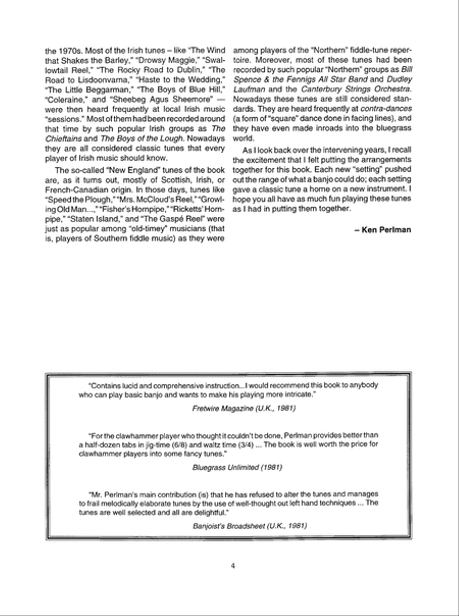 Celtic and New England Fiddle Tunes for Clawhammer Banjo Banjo scores gallery preview page 5
