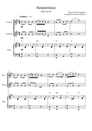 Heidenröslein (op.3 no.3)