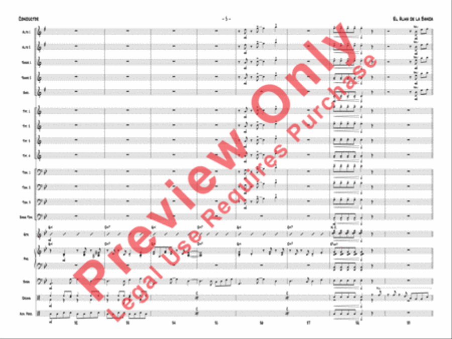 El Alma de la Banda Jazz Ensemble scores gallery preview page 8