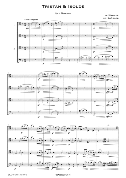 Tristan & Isolde - 4 fagotti / bassoons [Wagner arr. Trubger] image number null