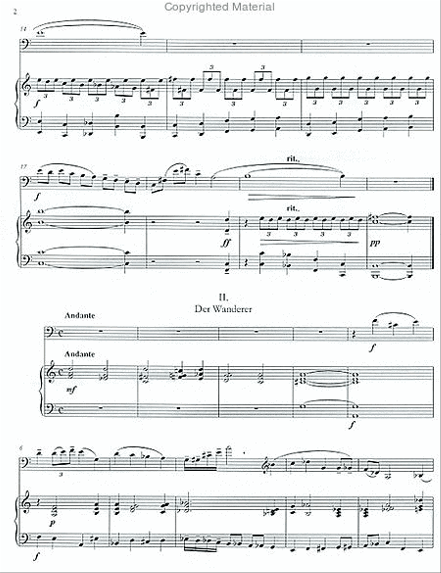 Four Songs Euphonium scores gallery preview page 3