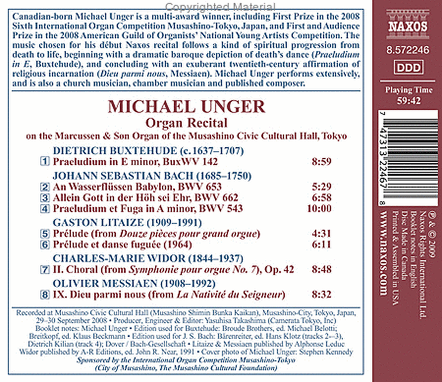 Laureate Series: Organ Recital image number null