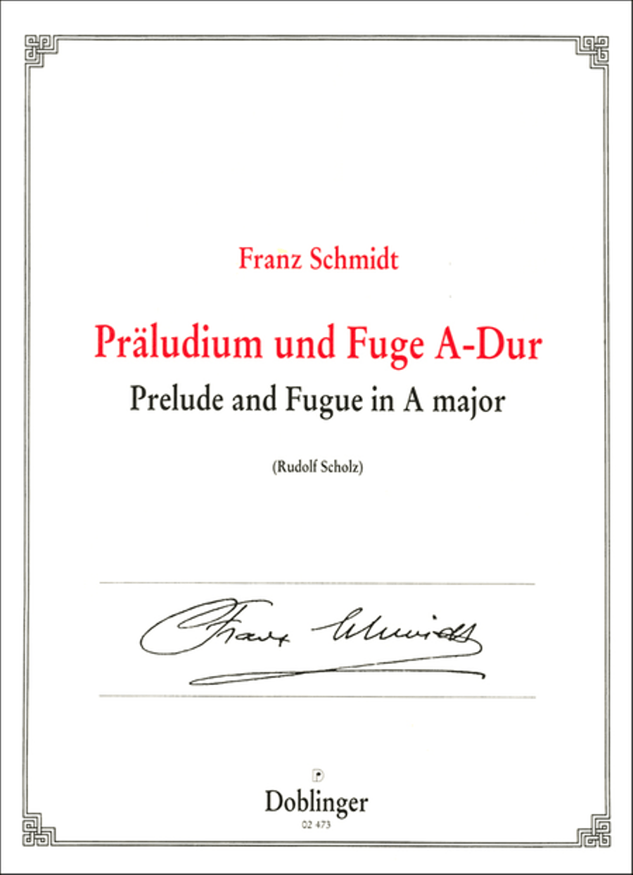 Praludium und Fuge in A-Dur Organ scores gallery preview page 1
