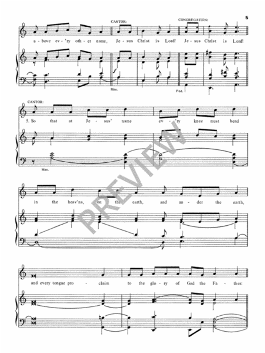 Jesus Christ Is Lord Jesus Christ Is Lord Choir scores gallery preview page 6