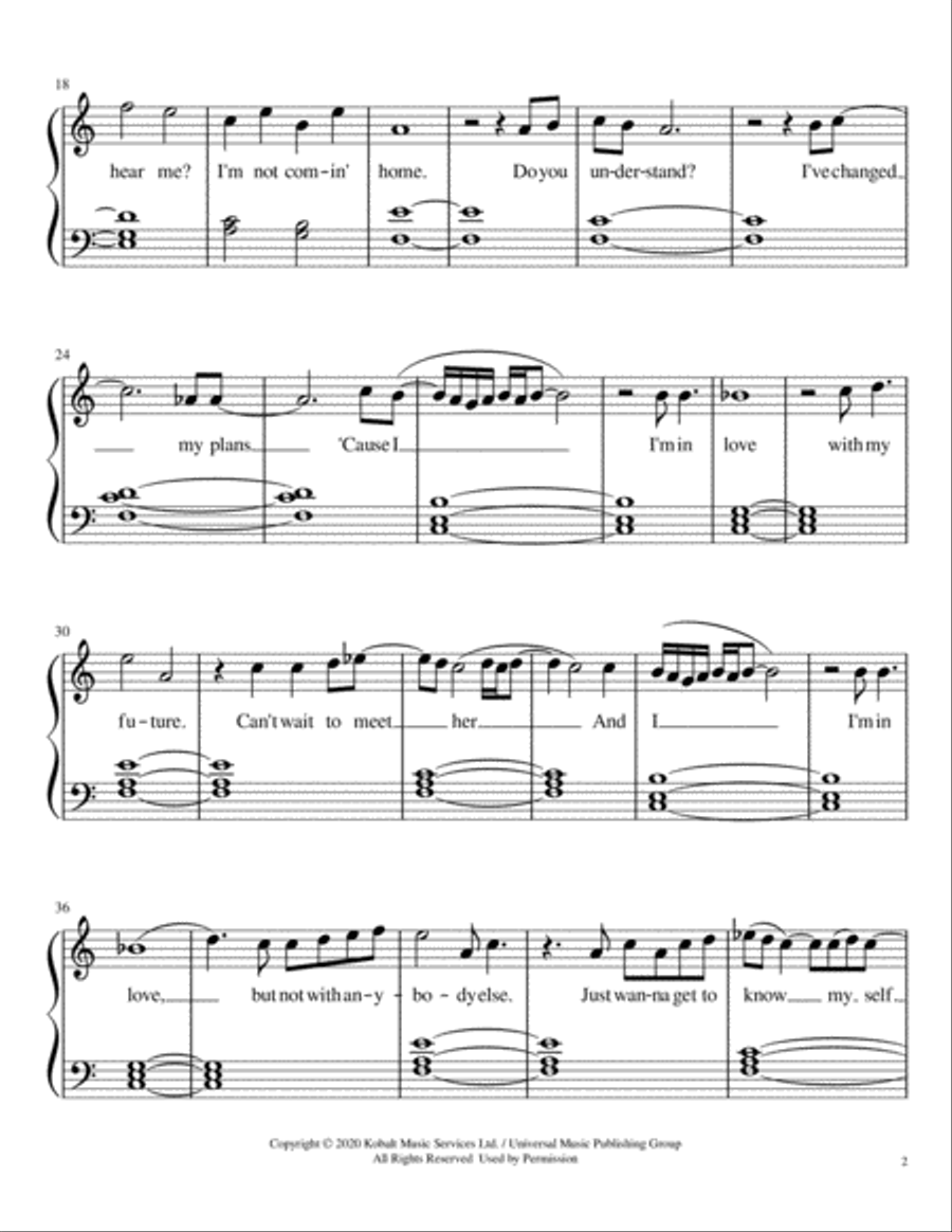 My Future Piano Solo scores gallery preview page 2