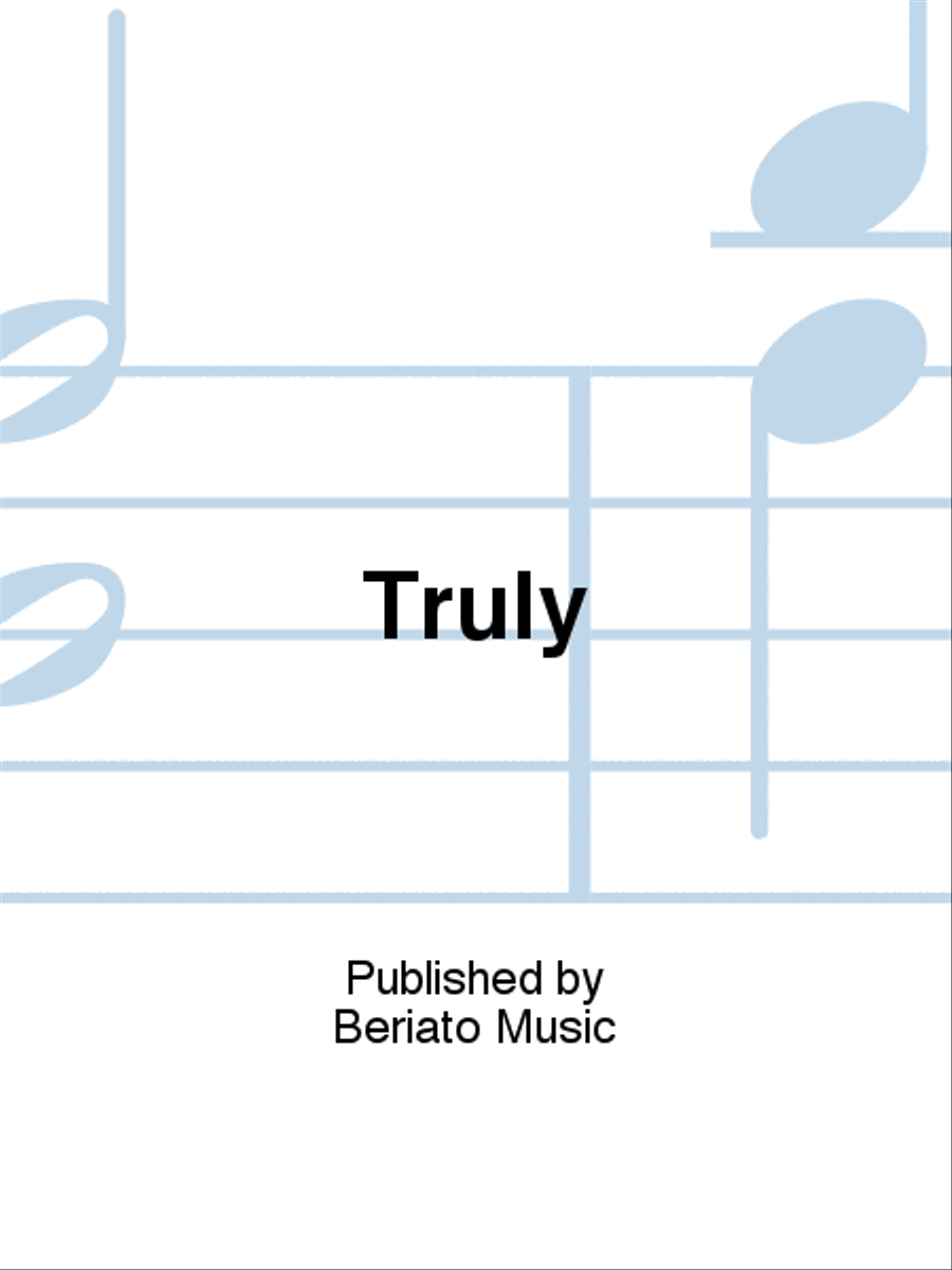 Truly Piano, Vocal, Guitar scores gallery preview page 1