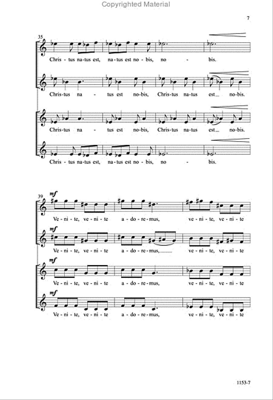 Venite adoremus - SSAA Octavo image number null