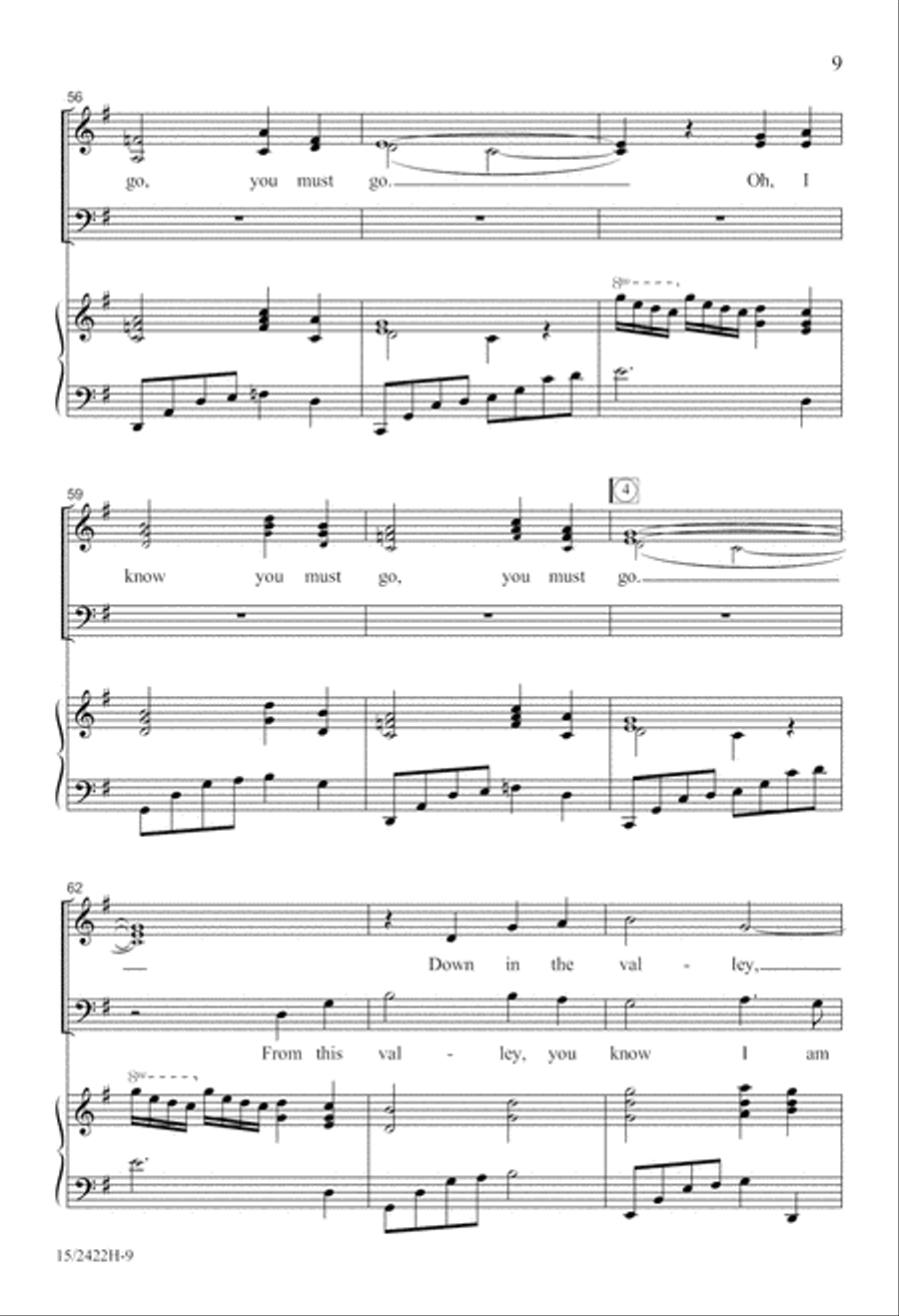 Red River Valley 4-Part scores gallery preview page 10