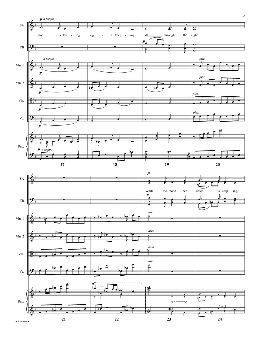 A Christmas Lullaby - String Quartet Score and Parts String Quartet scores gallery preview page 3