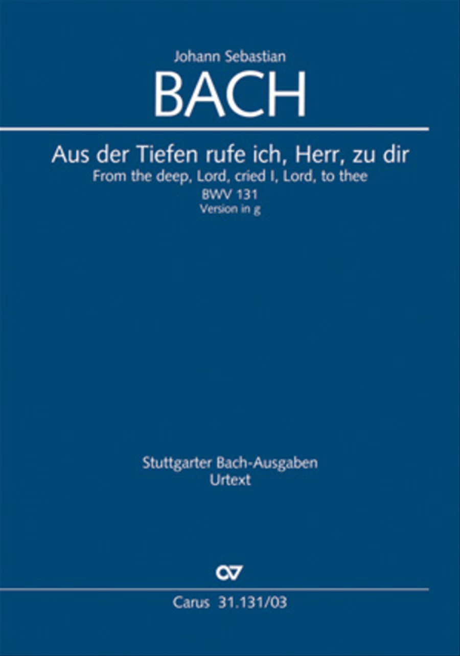 Form the deep, Lord, cried I, Lord, to Thee (Aus der Tiefe rufe ich, Herr, zu dir) 4-Part scores gallery preview page 1