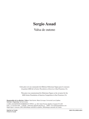Book cover for Valsa de outono