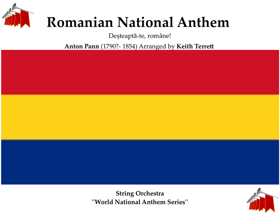 Romanian National Anthem (Deșteaptă-te, române!) for String Orchestra Brass Quintet scores gallery preview page 1