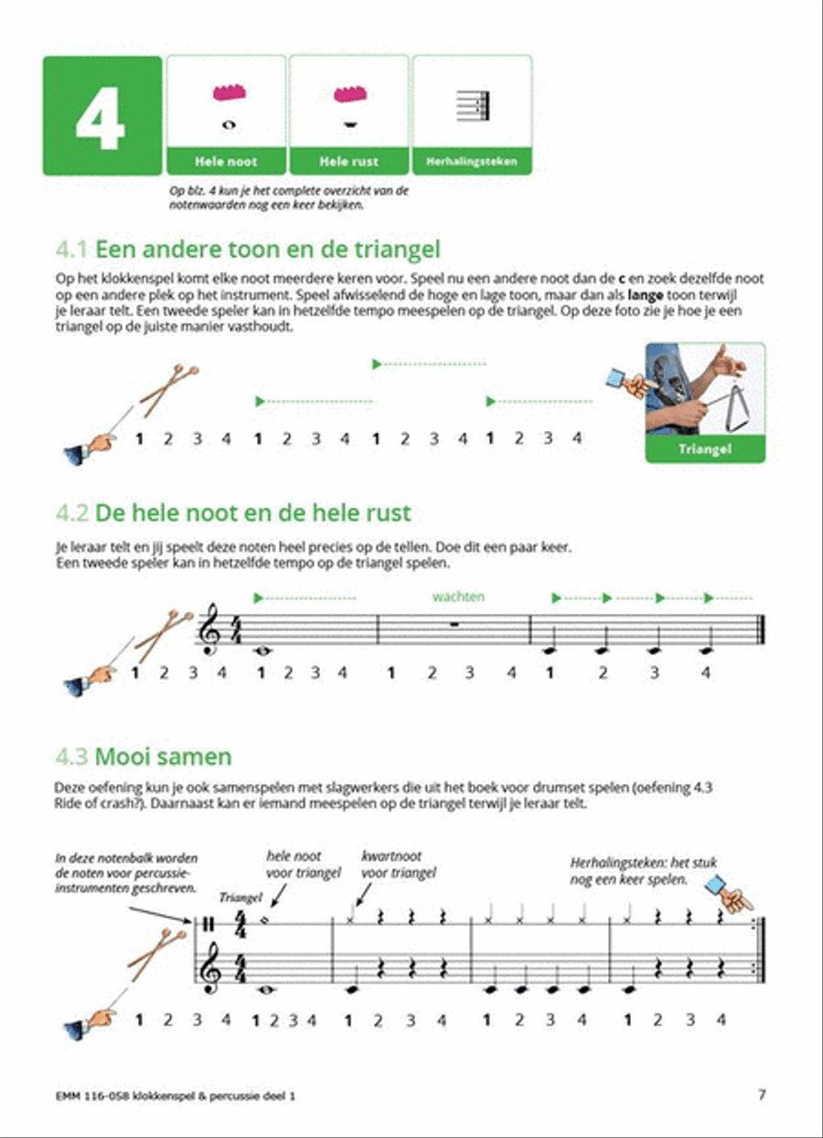 Samen Leren Samenspelen 1 Klokkenspel-Percussie School and Community scores gallery preview page 5