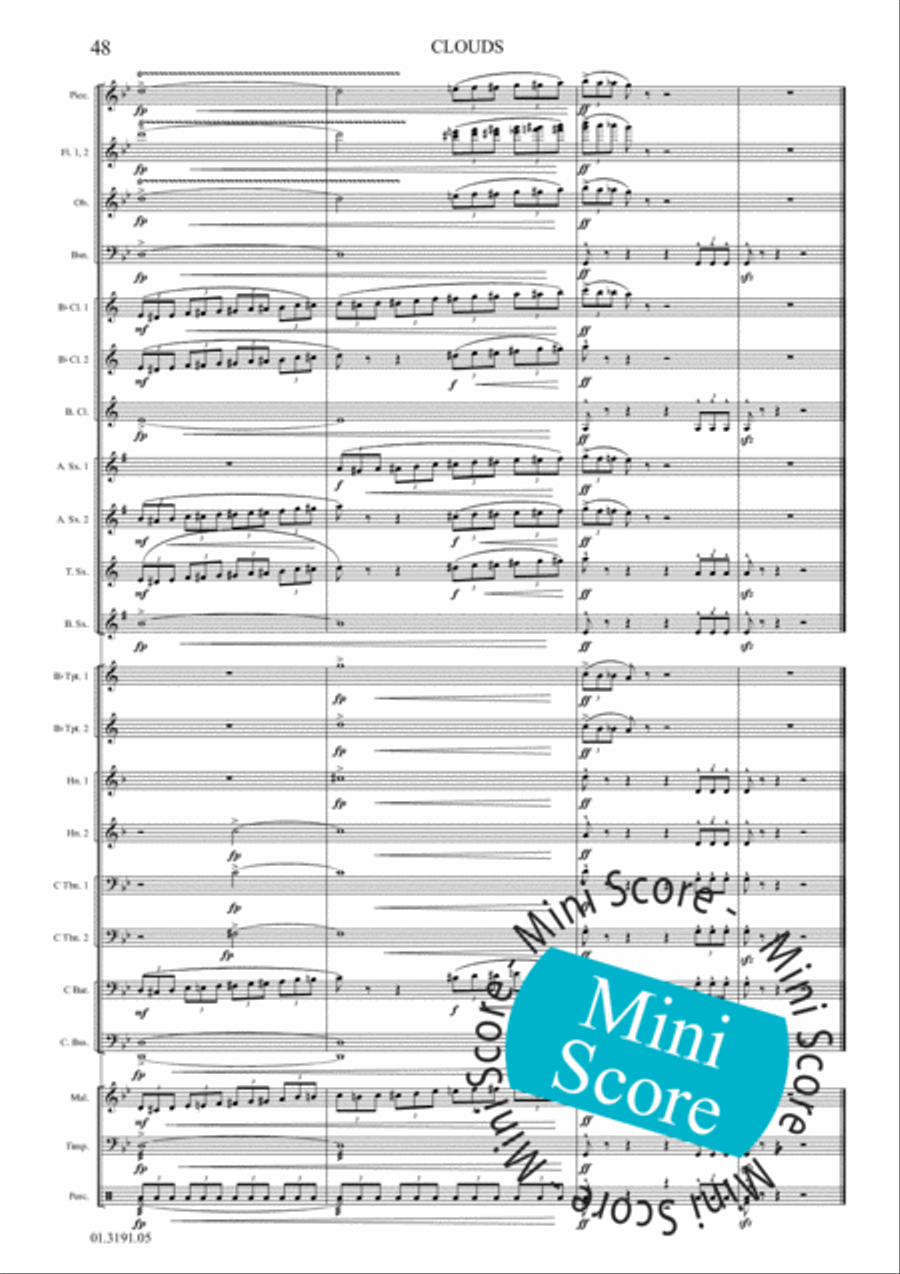 Clouds Clouds Concert Band scores gallery preview page 54